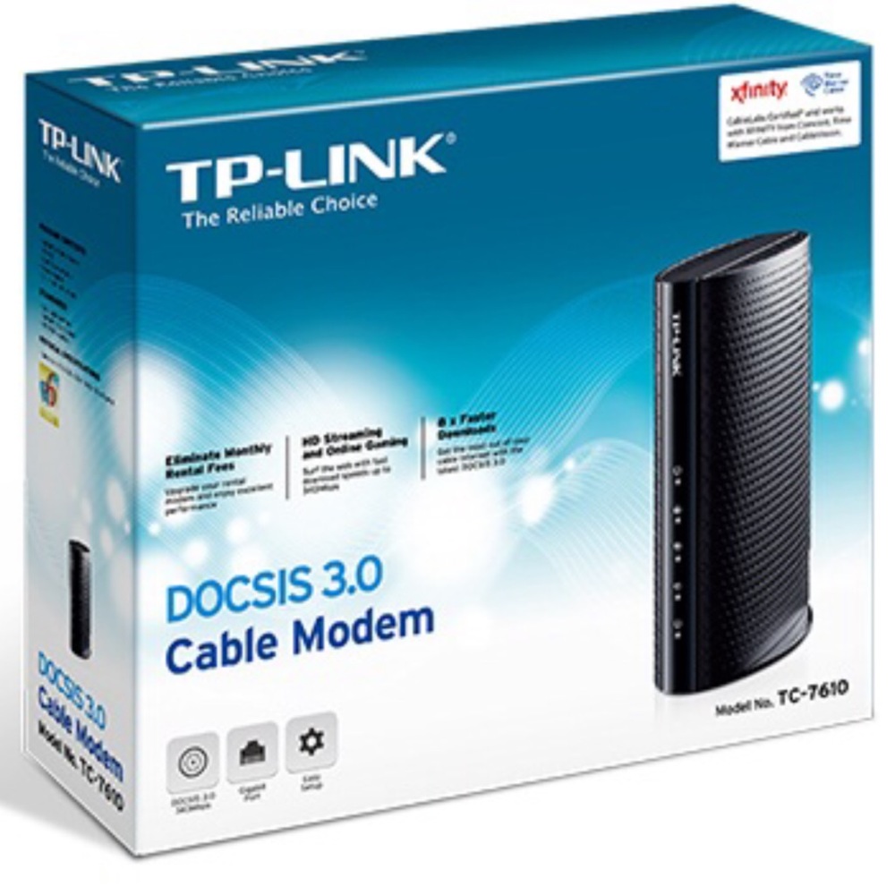 TP-LINK DOCSIS 3.0 CABLE MODEM(Model No. TC-7610)